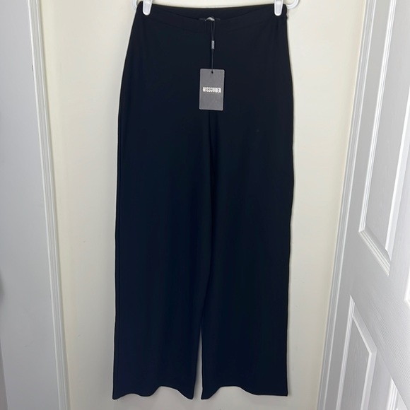 Missquided High Waisted Wide Leg Trouser Pants Size 10 - Picture 2 of 13
